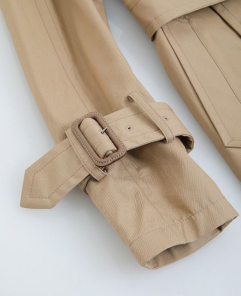 SWANLAKE.ショルダリングロングトレンチ [CO-1059/BEIGE]