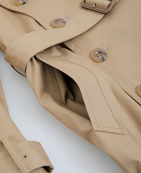 SWANLAKE.ショルダリングロングトレンチ [CO-1059/BEIGE]