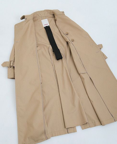 SWANLAKE.ショルダリングロングトレンチ [CO-1059/BEIGE]