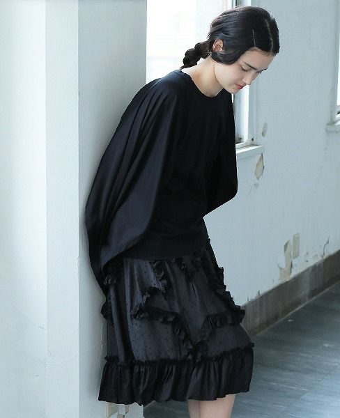 MIYAO ミヤオ.[Skirt/MO-S-05] Cupra Jacquard × Cupra[Garment Wash]