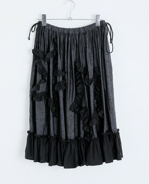 MIYAO ミヤオ.[Skirt/MO-S-05] Cupra Jacquard × Cupra[Garment Wash]