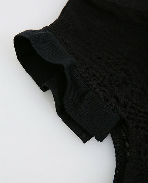 malamute.gathered long knit [mlm18SS-OP04 / BLACK]