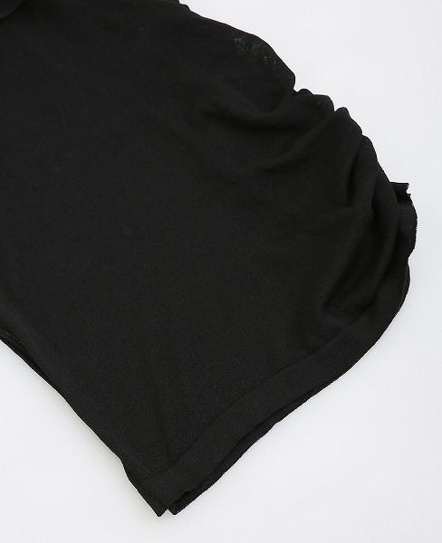 malamute.gathered long knit [mlm18SS-OP04 / BLACK]