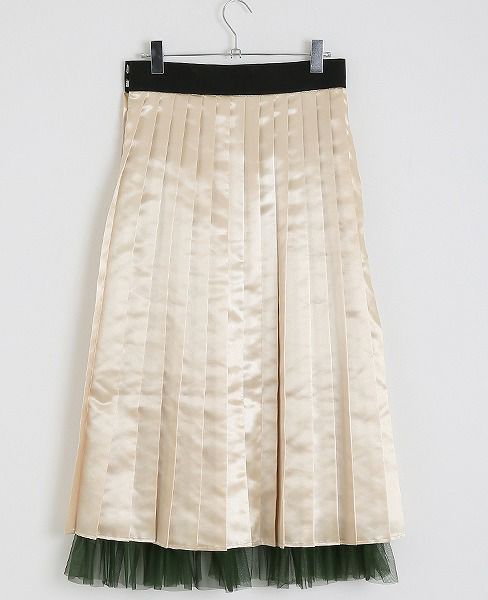 BELPER.LUSTER PLEATED SKIRT [0812-0518]