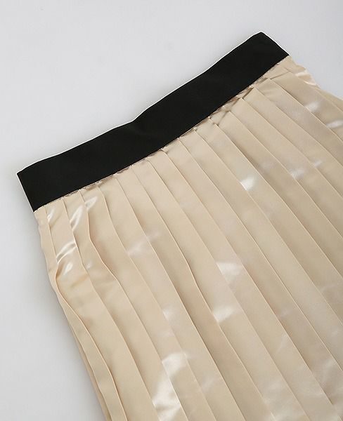 BELPER.LUSTER PLEATED SKIRT [0812-0518]