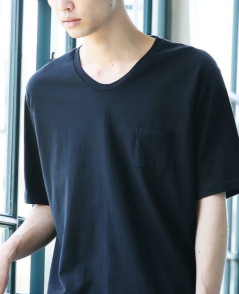 suzuki takayuki スズキタカユキ pocket t-shirts[A192-01/black]