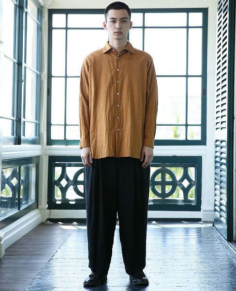 suzuki takayuki.スズキタカユキ.poet's shirt[A193-05/orange]