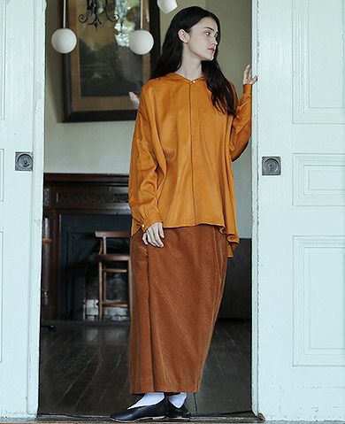 suzuki takayuki.スズキタカユキ.wide legged pants Ⅲ[A192-12/orange]