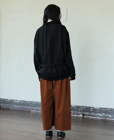 suzuki takayuki.スズキタカユキ.wide legged pants Ⅲ[A192-12/orange]