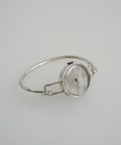 nejicommu ネジコミュ SPACE BANGLE M シルバー バングル一体型 腕時計