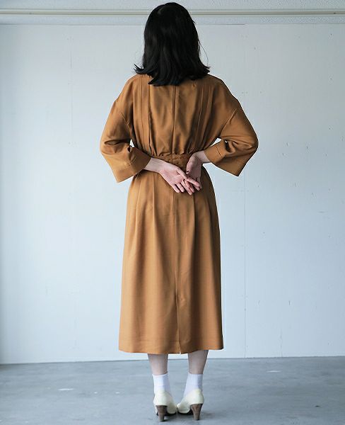 ohta.オオタ.brown dress[18aw-op-09B]
