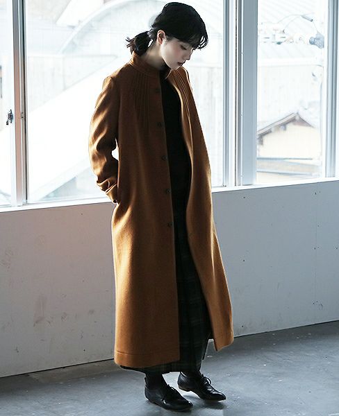 ohta.オオタ.brown lamb coat[18aw-jk-11B]