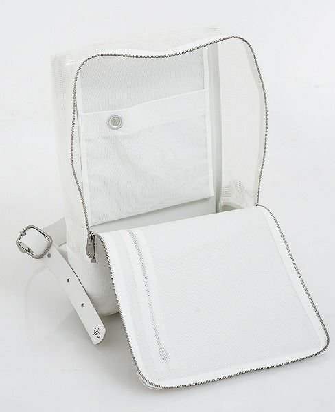 KAGARI YUSUKE.スクエアリュック[w18-05-wh/防炎]