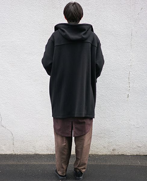 HOUSE OF THE VERY ISLAND'S HOODED DUFFLE COAT[1/B=BLACK]