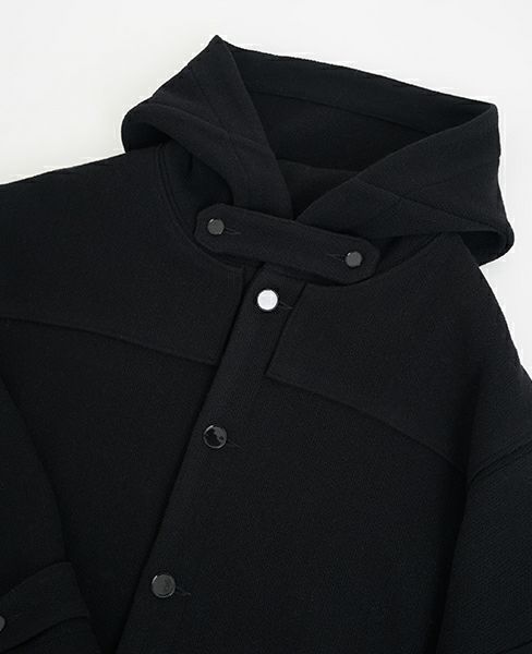 HOUSE OF THE VERY ISLAND'S HOODED DUFFLE COAT[1/B=BLACK]