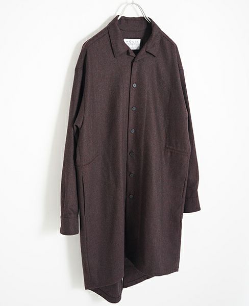 HOUSE OF THE VERY ISLAND'S X-LONG SHIRT WITH DRAW STRINGS[9/B=OXBLOOD]