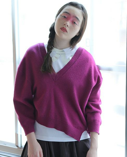 MIYAO ミヤオ.[KNIT/MP-N-02 / RED PURPLE]