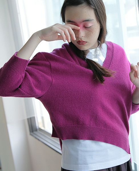 MIYAO ミヤオ.[KNIT/MP-N-02 / RED PURPLE]