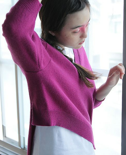 MIYAO ミヤオ.[KNIT/MP-N-02 / RED PURPLE]