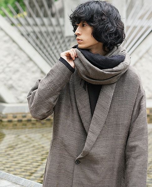 YANTOR Cotton Linen Wool Dolman Coat ] ジャケット/アウター