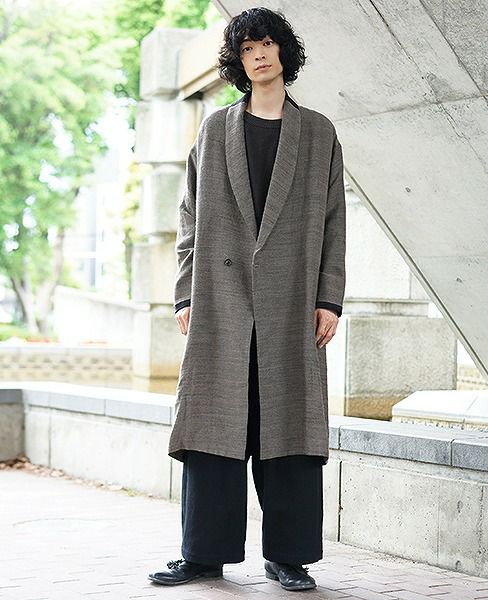 YANTOR.Double Face Wool Gown Coat[Y184CO04]