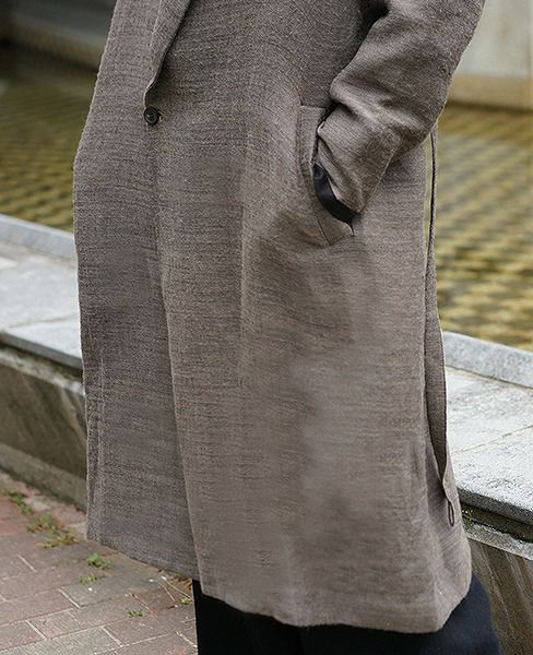 YANTOR.Double Face Wool Gown Coat[Y184CO04]