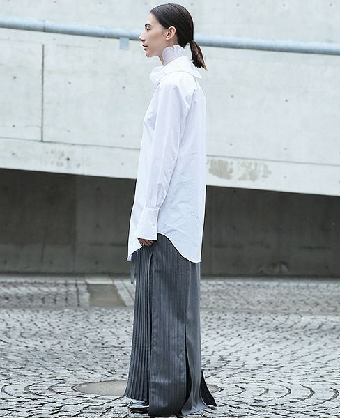 AKIKOAOKI.flower collar blouse[AA18AW-SH02/WH]