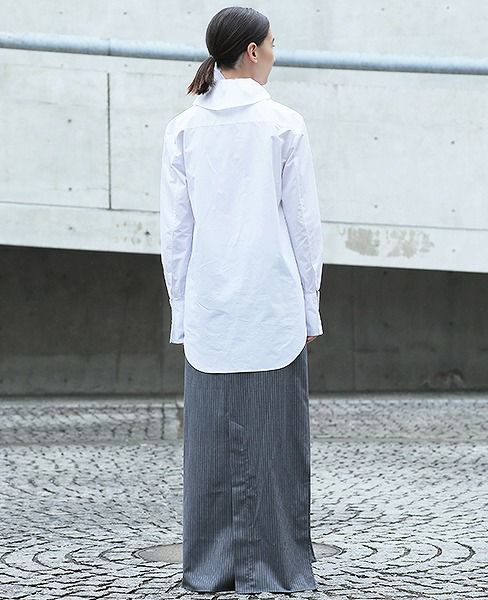 AKIKOAOKI.flower collar blouse[AA18AW-SH02/WH]