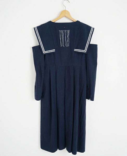 FUTATSUKUKURI.背守りワンピース[19WS-07/Navy]-i