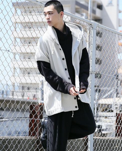 O project.SLEEVELESS HOODED SWEAT[06SW3/FOG]
