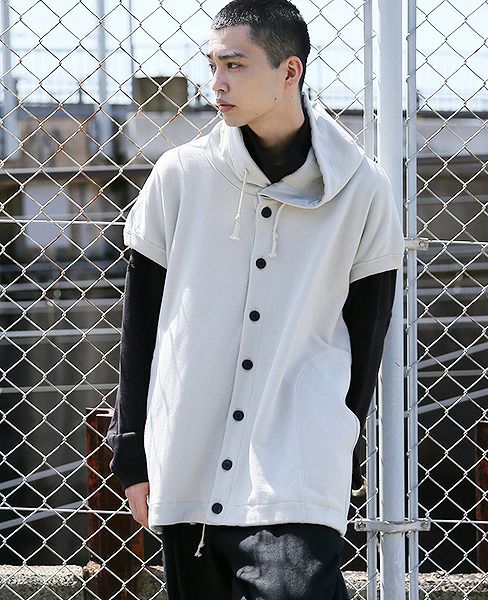 O project.SLEEVELESS HOODED SWEAT[06SW3/FOG]