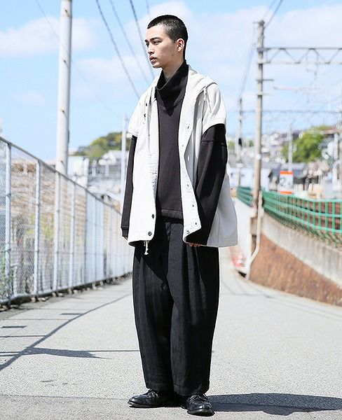 O project.SLEEVELESS HOODED SWEAT[06SW3/FOG]