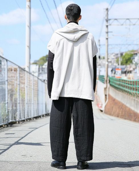 O project.SLEEVELESS HOODED SWEAT[06SW3/FOG]