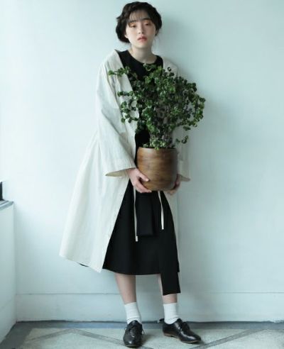 BELPER.GATHERD SHIRT DRESS [0914-1618]