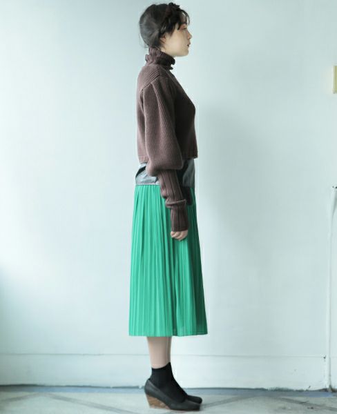 BELPER.LAYERED PLEATS SKIRT [0912-1218]