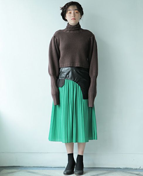 BELPER.LAYERED PLEATS SKIRT [0912-1218]