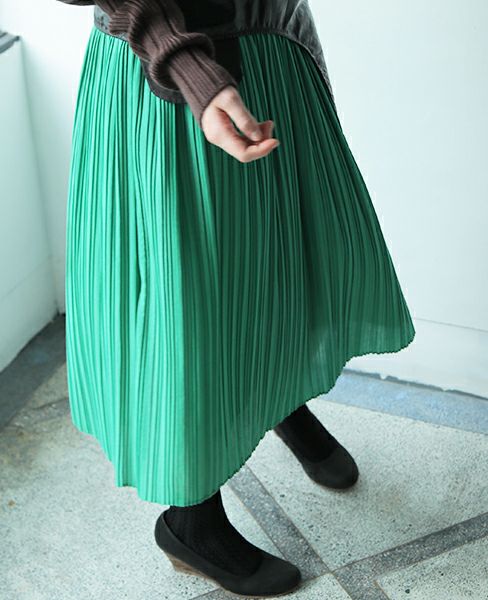 BELPER.LAYERED PLEATS SKIRT [0912-1218]