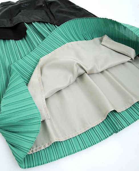 BELPER.LAYERED PLEATS SKIRT [0912-1218]