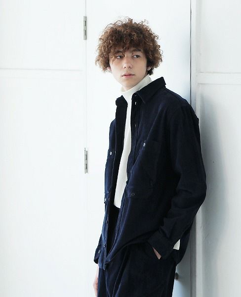 HENRIK VIBSKOV.SHIRT[BLUE CORD]_