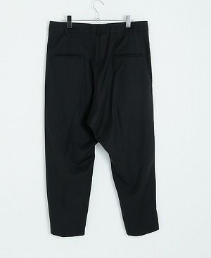 STUDIONICHOLSON.ITALIAN WOOL MENS DOUBLE PLEAT TAPERED PANT[SN-405D/DARK NAVY]