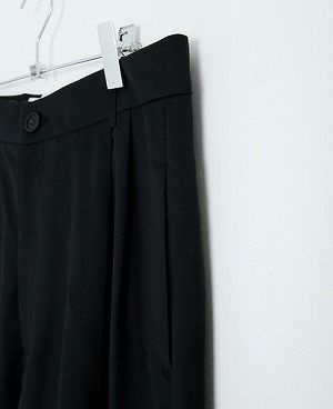 STUDIONICHOLSON.ITALIAN WOOL MENS DOUBLE PLEAT TAPERED PANT[SN-405D/DARK NAVY]
