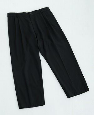 STUDIONICHOLSON.ITALIAN WOOL MENS DOUBLE PLEAT TAPERED PANT[SN-405D/DARK NAVY]