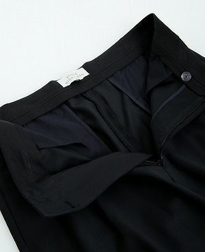 STUDIONICHOLSON.ITALIAN WOOL MENS DOUBLE PLEAT TAPERED PANT[SN-405D/DARK NAVY]