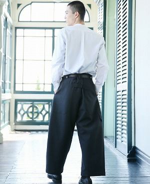 STUDIONICHOLSON.COTTON POPLIN MENS STAND COLLAR SHIRT[SN-413A/WHITE]