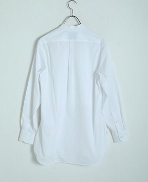 STUDIONICHOLSON.COTTON POPLIN MENS STAND COLLAR SHIRT[SN-413A/WHITE]