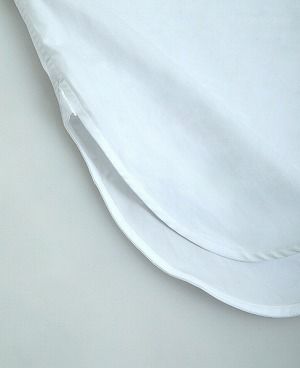 STUDIONICHOLSON.COTTON POPLIN MENS STAND COLLAR SHIRT[SN-413A/WHITE]