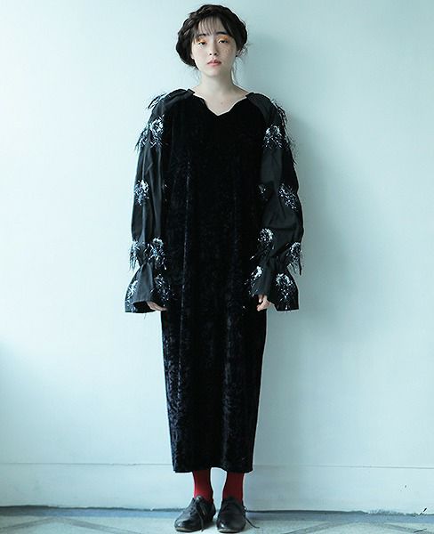 malamute.bolan dress [mlm18AW-OP02 / BLACK]