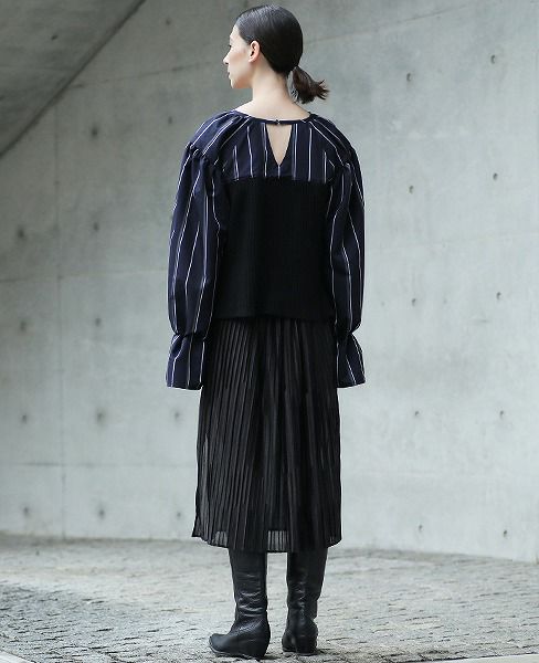 malamute.telegram shirt [mlm18AW-SH02 / NAVY]