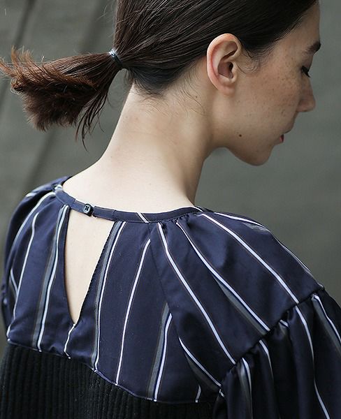 malamute.telegram shirt [mlm18AW-SH02 / NAVY]