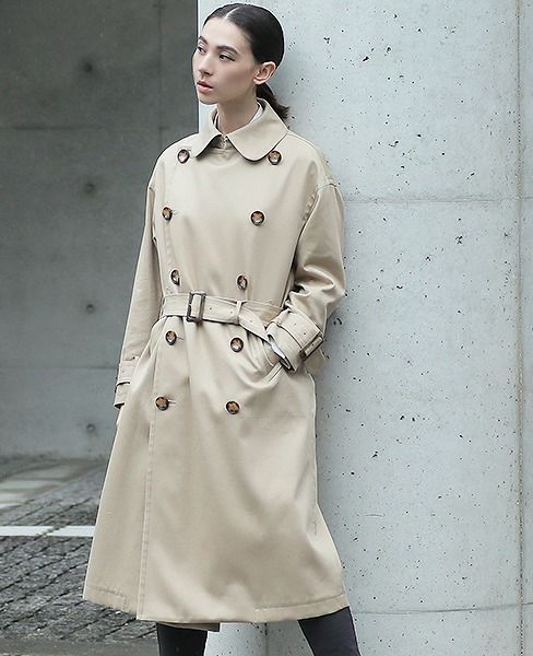 SWANLAKE.ビッグトレンチコート[CO-1101/BEIGE]
